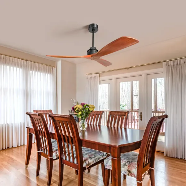 Tifonder מאוורר תקרה 60 אינץ 3 להבי ABS ושלט רחוק כולל אור LED 3