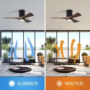 Tifonder מאוורר תקרה חכם 52 אינץ לחיסכון באנרגיה עם תאורה 3