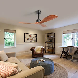 60 Inch DC Motor Ceiling Fan with 3 ABS blades remote control led light Indoor Ceiling Fans